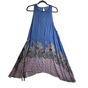 Intimately FreePeople L Slip Asymmetrical Hem tie rendezvous dress. Sexy. Flowy